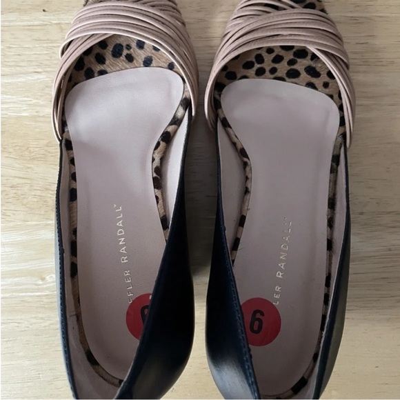 Loeffler Randall D'Orsay Leather Heels Sandals - Picture 3 of 5